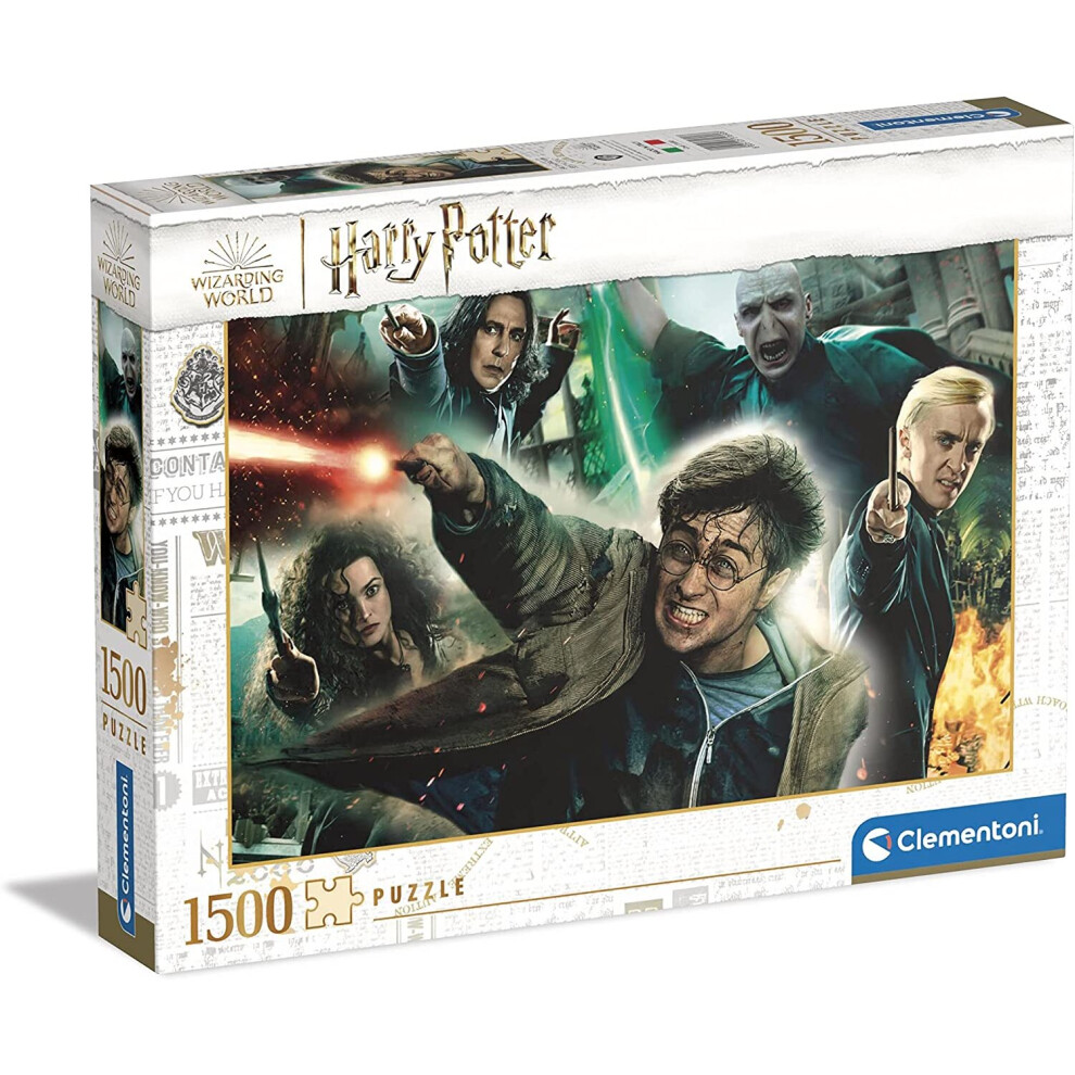 New Clementoni 31690 Harry Potter 1500 Pieces, Made In Italy, Jigsaw Puzzle For Adults, Multicoloured Hj8u