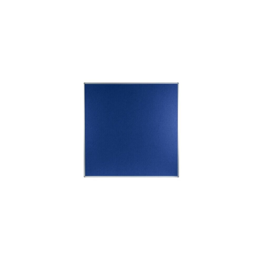 (1200 x 1200, Blue) Boards Direct Felt Noticeboard Aluminium Frame