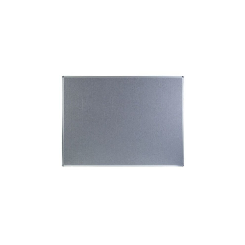 (1200 x 900, Grey) Boards Direct Felt Noticeboard Aluminium Frame