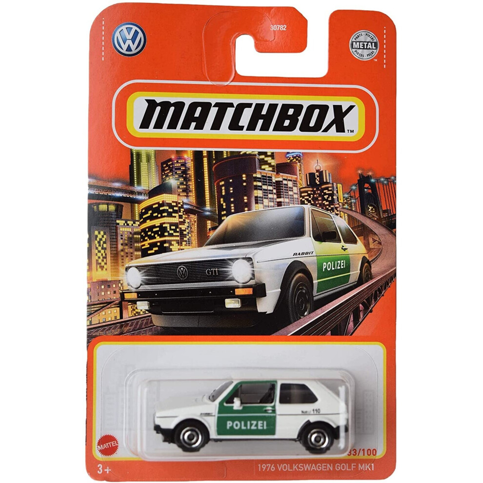 Matchbox 1976 Volkswagen Golf MK1, [White] 33/100