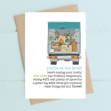 You're On The Move! Lovely New Home Greeting Card Dandelion Stationery Cards
