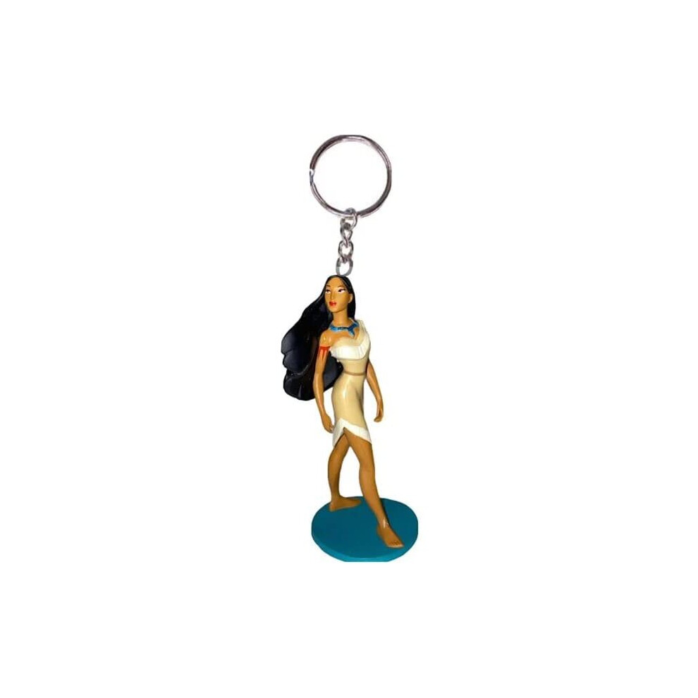 Disney Princess Pocahontas 4" Pvc Key Ring Keychain Ornament Figure Figurine Multicoloured
