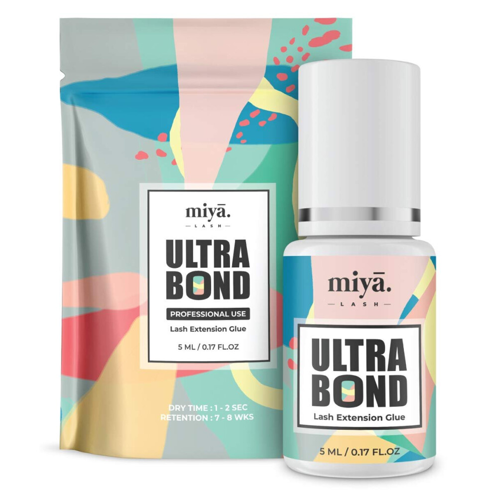 Miya-Lash Miya Lash Ultra Bond Eyelash Extension Glue | Professional Use | 8 Weeks Retention | 1-2 Sec Dry Time | Volume & Classic...