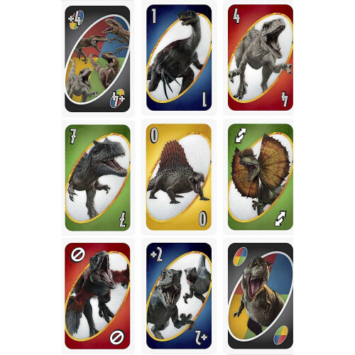 Mattel UNO Jurassic World Dominion 1