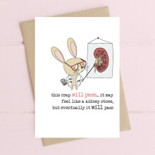 This Crap Will Pass But It Will Pass Greeting Card Dandelion Stationery Cards