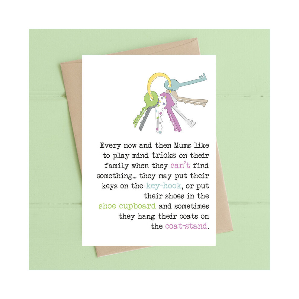 Mums Like To Play Mind Tricks & Tidy Up Greeting Card Dandelion Stationery Cards