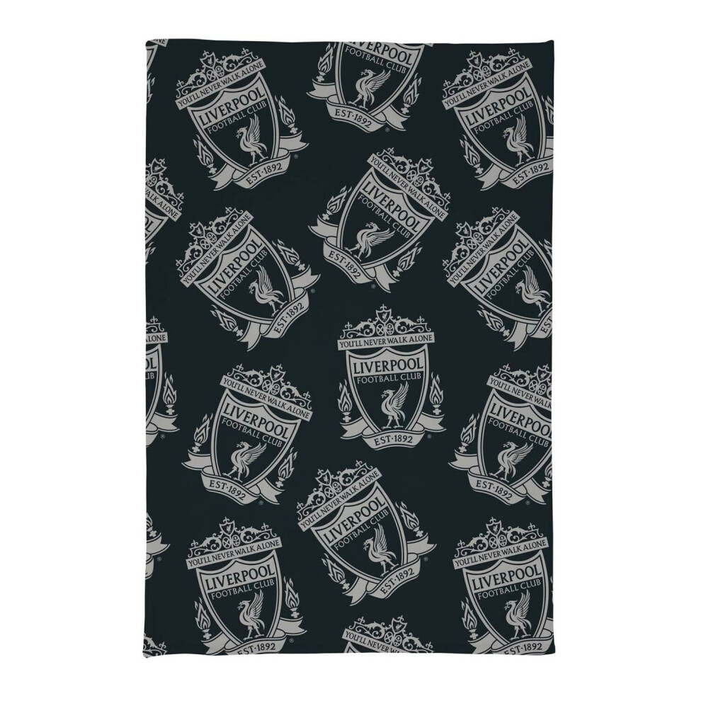 Liverpool FC Fleece Repeat Logo Blanket