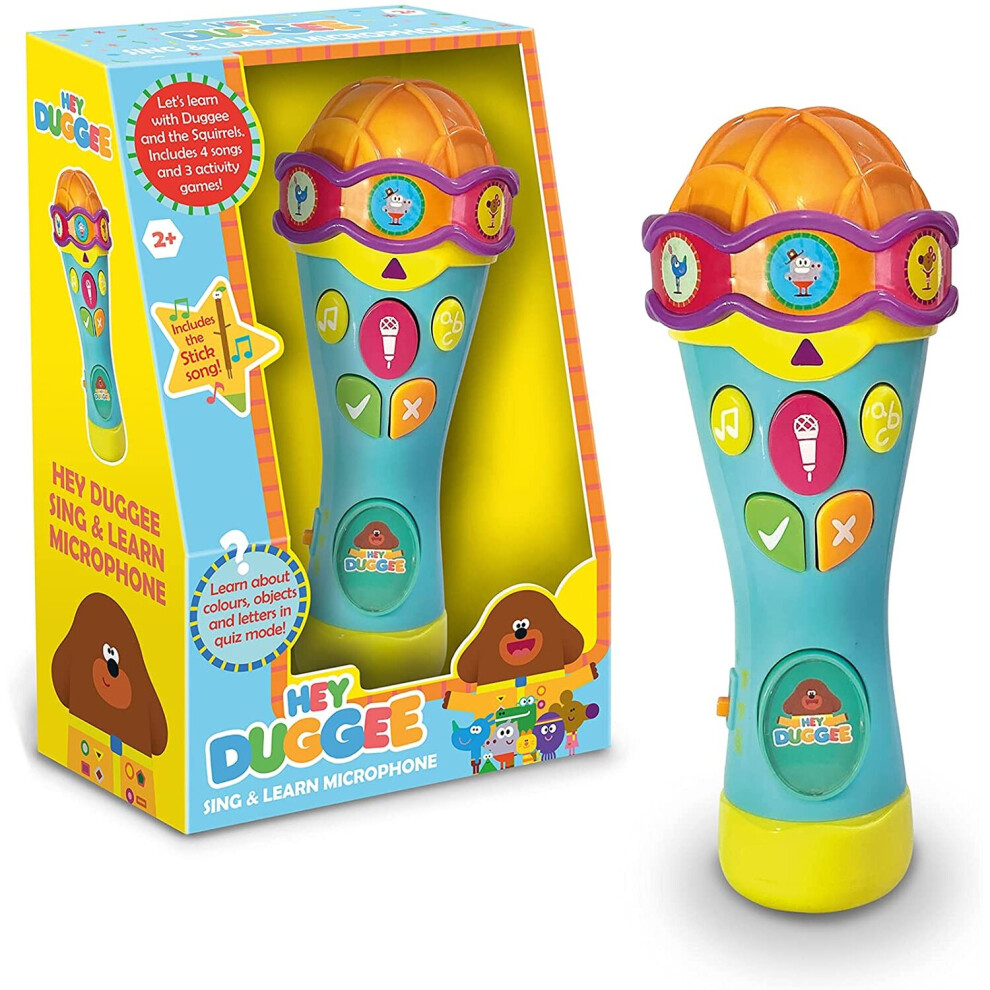 Hey Duggee HD23 Microphone Toy for Kids-Helps Child Development, Learning, Observation, Listening Skills-Features Quiz Time and...