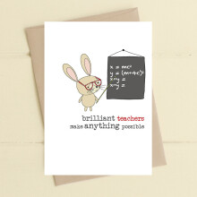 Teachers Make Anything Possible Greeting Card Dandelion Stationery Cards
