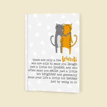 Friends Make Life Better By Being In It Notebook Gift By Dandelion Stationery