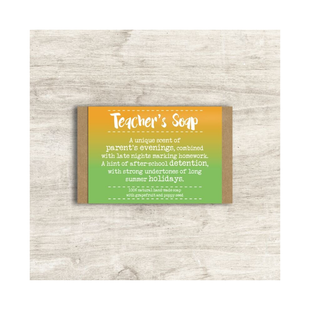 Dandelion Stationery Teacher's Soap Bar In Gift Box Novelty Gift Idea By