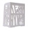Living And Home Rustic Small White Bedside Table with 3-Tier Open Shelves and Elegant Carved Panels (Compact Nightstand) 4