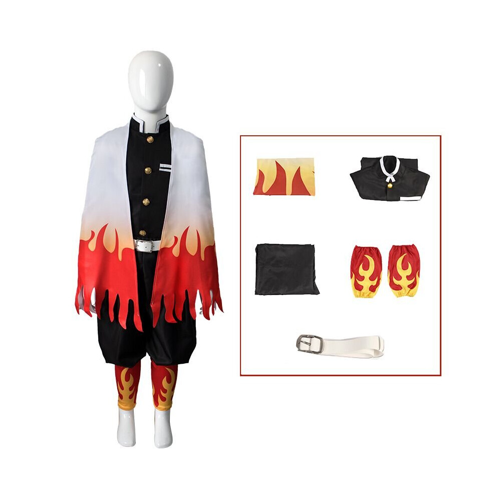 (Rengoku Kyoujurou Suit, 130Cm) Demon Slayer Kids Cosplay Kamado Nezuko Tanjiro Kimono Robes Costume Multicoloured,Not,Specified