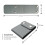 (Grey) 2pcs Car Seat Belt Adjuster Neck Strap Positioner Locking Clip Protector 3