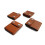 (Brown) 2pcs Car Seat Belt Adjuster Neck Strap Positioner Locking Clip Protector 2