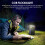 Solar LED Torch, USB Rechargeable COB Camping Hiking Lamp Bright Light 6