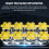 Solar LED Torch, USB Rechargeable COB Camping Hiking Lamp Bright Light 9
