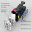 Solar LED Torch, USB Rechargeable COB Camping Hiking Lamp Bright Light 10