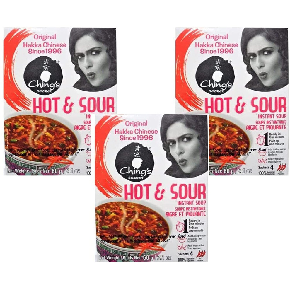 (Pack of 3	) Chings Soup Hot and Sour 55g