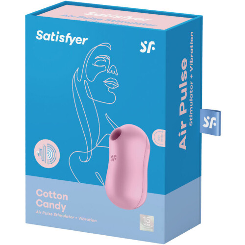 SATISFYER COTTON CANDY STIMULATOR  VIBRATOR - LILAC 2