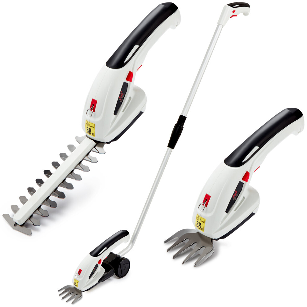 Netta 7.2V 2 In 1 Grass Shear And Hedge Trimmer With Telescopic Handle