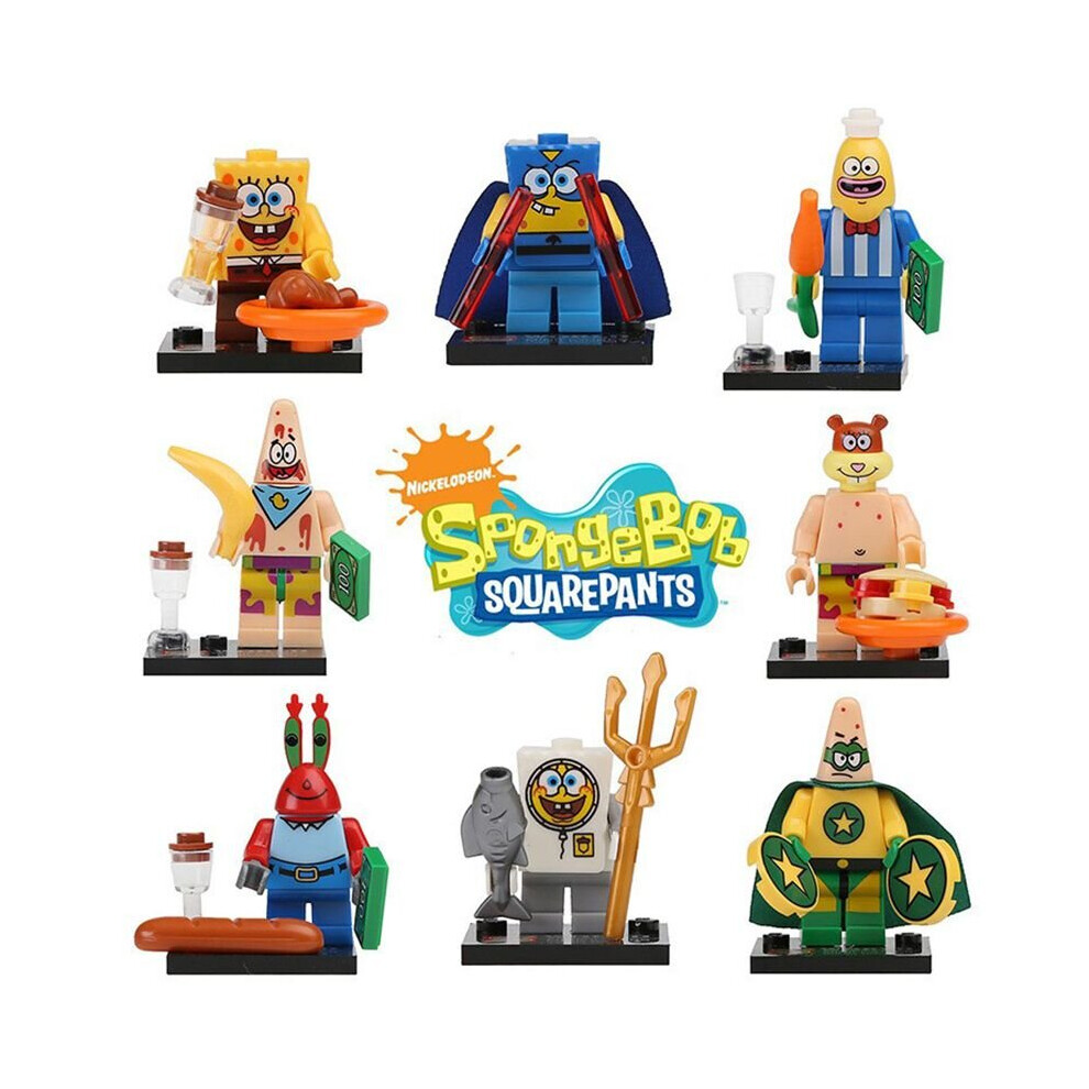 Lego Spongebob Christmas Part 8pcs SpongeBob Toy Building Block