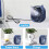 Mini-USB-Ventilator Tischventilator, 3-stufig regelbar, 360 drehbar, USB-Handventilator 8