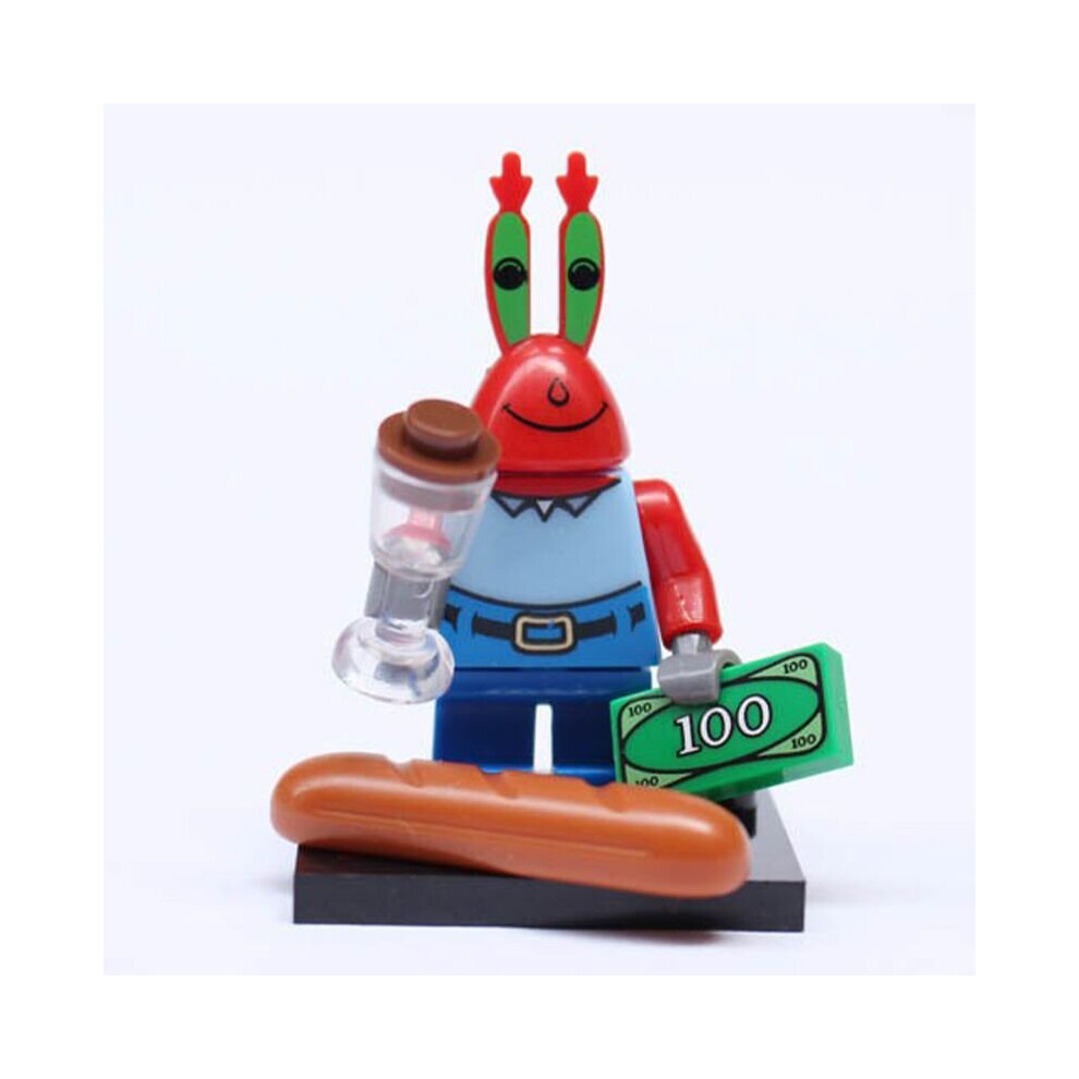 8Pcs/Set SpongeBob Minifigures Building Blocks Model Toys Kids