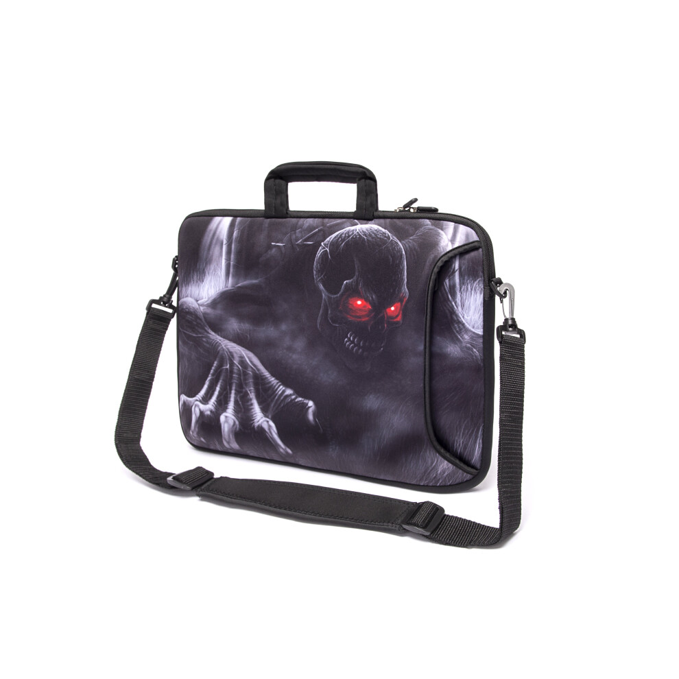 (Demon) 15" Inch Tablet Laptop Notebook Handle Strap Bag Multicoloured 5056543416728