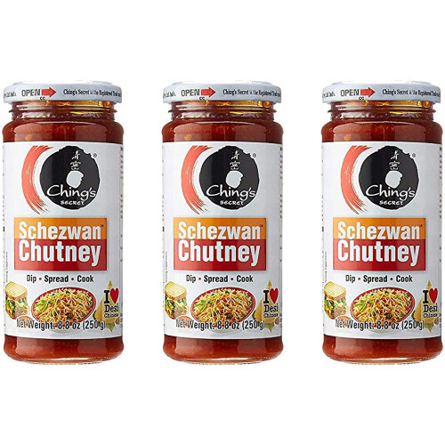 (Pack of 3) Chings Schezwan Chutney 250g