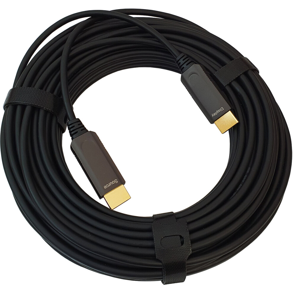 (15m) Active Optical HDMI Cable - 8K 60Hz 48Gbps - PS5 Xbox X Male to Male Lead