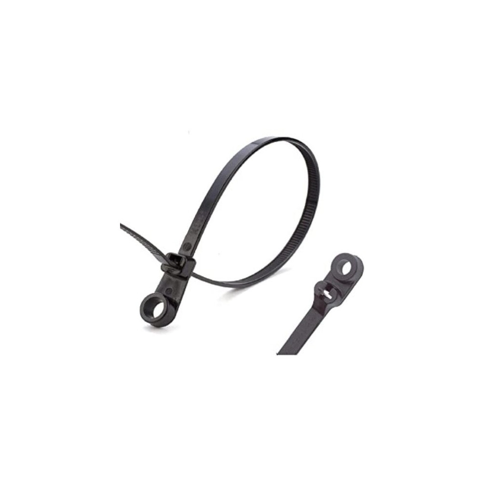 (150mm x 3.6mm) Screw Mount Cable Tie - 100 Pack