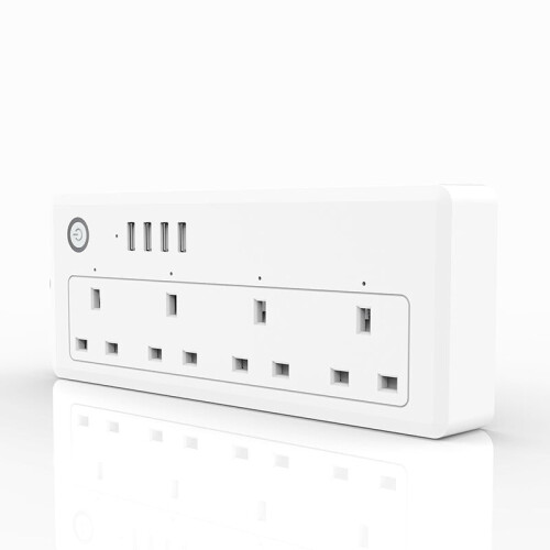 WiFi Wireless UK Smart Plug Socket Extension Lead USB For Alexa Google Home Nest 2