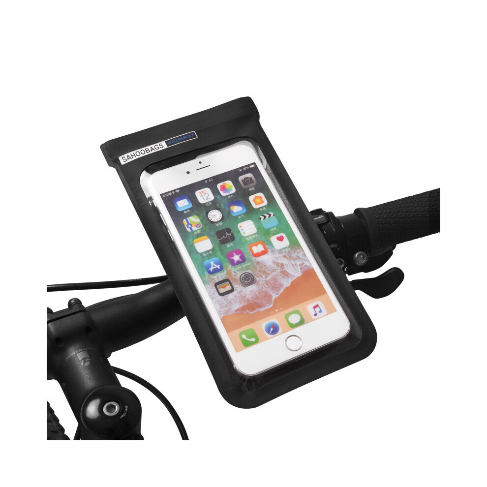 Waterproof Bicycle Handlebar Front Bag For 6.0inch Touch Screen Phone Holder Pouch