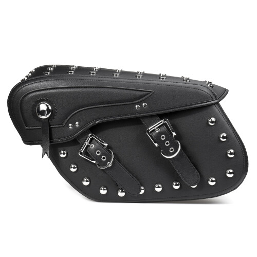 2X Motorcycle PU Leather Saddlebags Side Bag Waterproof For Davison 2