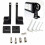 LED Work Light Bar SidE-mounts Brackets Double Row Aluminum Alloy Universal 1