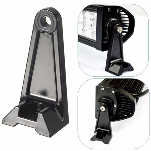 LED Work Light Bar SidE-mounts Brackets Double Row Aluminum Alloy Universal 1