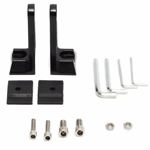 LED Work Light Bar SidE-mounts Brackets Double Row Aluminum Alloy Universal 2