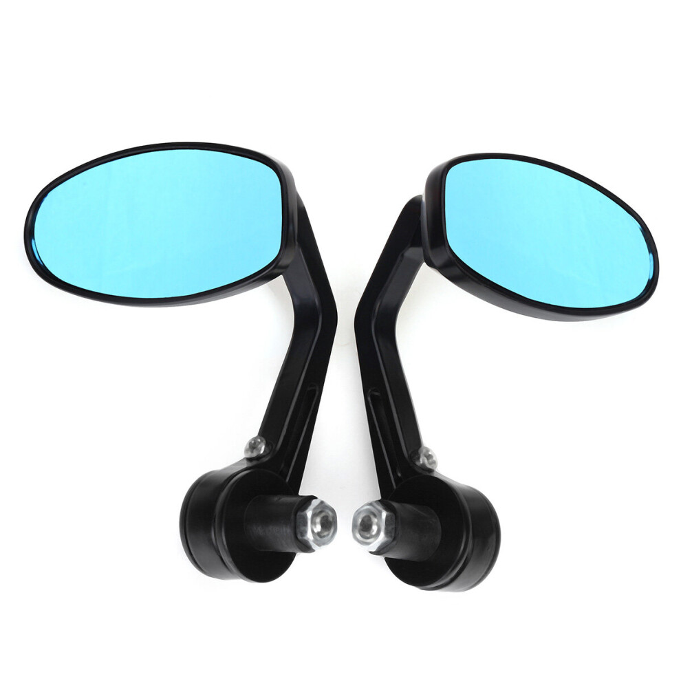 1 Pair 22Mm/7/8 Bar End Motorbike Mirrors Universal For Motorcycle/Bike" Black 762179056584