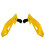 New Pair 7/8 22mm Motorcycle Handguard Hand Guard Shield Windproof Universal Handlebar Protector" 3