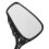 Chrome Motorcycle Skull Mirror For Harley Softail Dyna Black 6