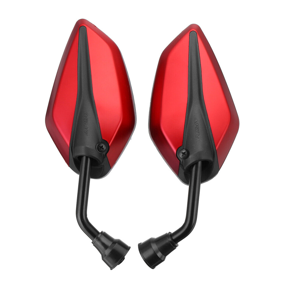 10Mm Motorcycle Handlebar Rearview Side Mirrors Diy 762179047759