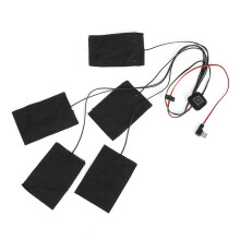 Neue 8. 5 W USB Elektrische Kleidung Heizmatte Verstellbare Winter Heizkissen Wärmer
