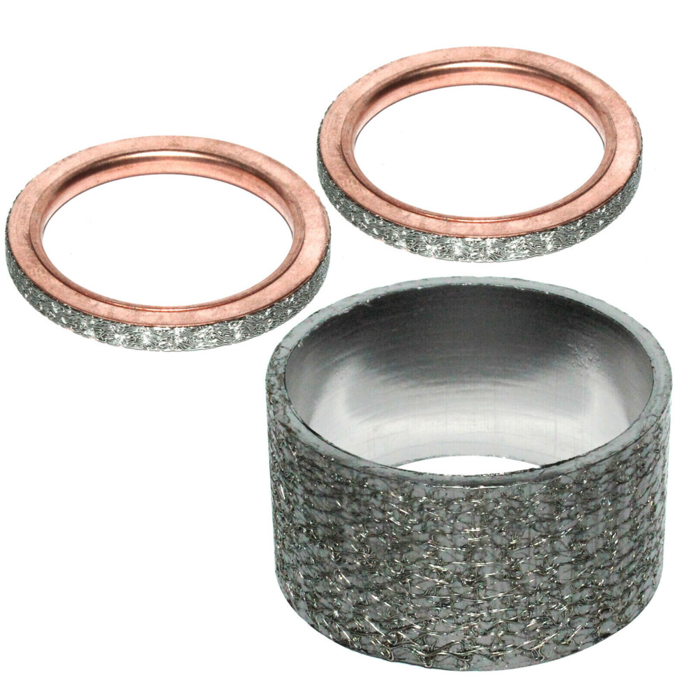 Exhaust Pipe Muffler Gaskets For Yamaha Rhino 660 Yxr660f 4X4 2004-2007 762179055228