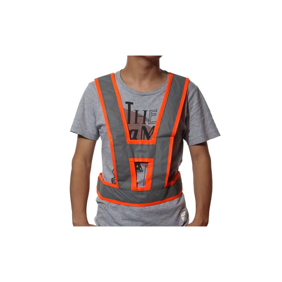 Visibility Traffic Waistcoats Vest Security Reflective Stripes Safety Jacket 762179044161