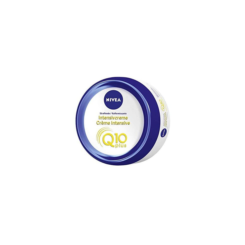 NIVEA Q10 Skin Firming Intensive Cream for All Skin Types (300 ml), Body Cream for Abdomen, Legs and Buttocks, Intensive Firming Moisturising Cre