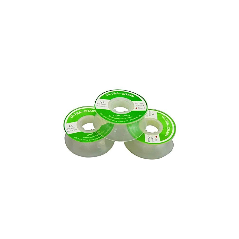 Rzjzgz Clear Dental Orthodontic Elastic Chain Power Chains Brace Orthodontic Spool Elastic Rubber Band (Closed)