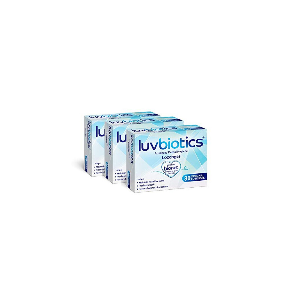 Luv Biotics Luvbiotics Original Dental Lozenges Pack Of 3