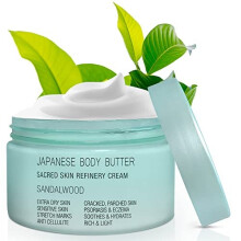 Onsen Secret Japanese Ylang Ylang Body Butter - Skin Refinery Cream Natural and Organic Moisturizing Clear Skin Exfoliator with All Coconut and J