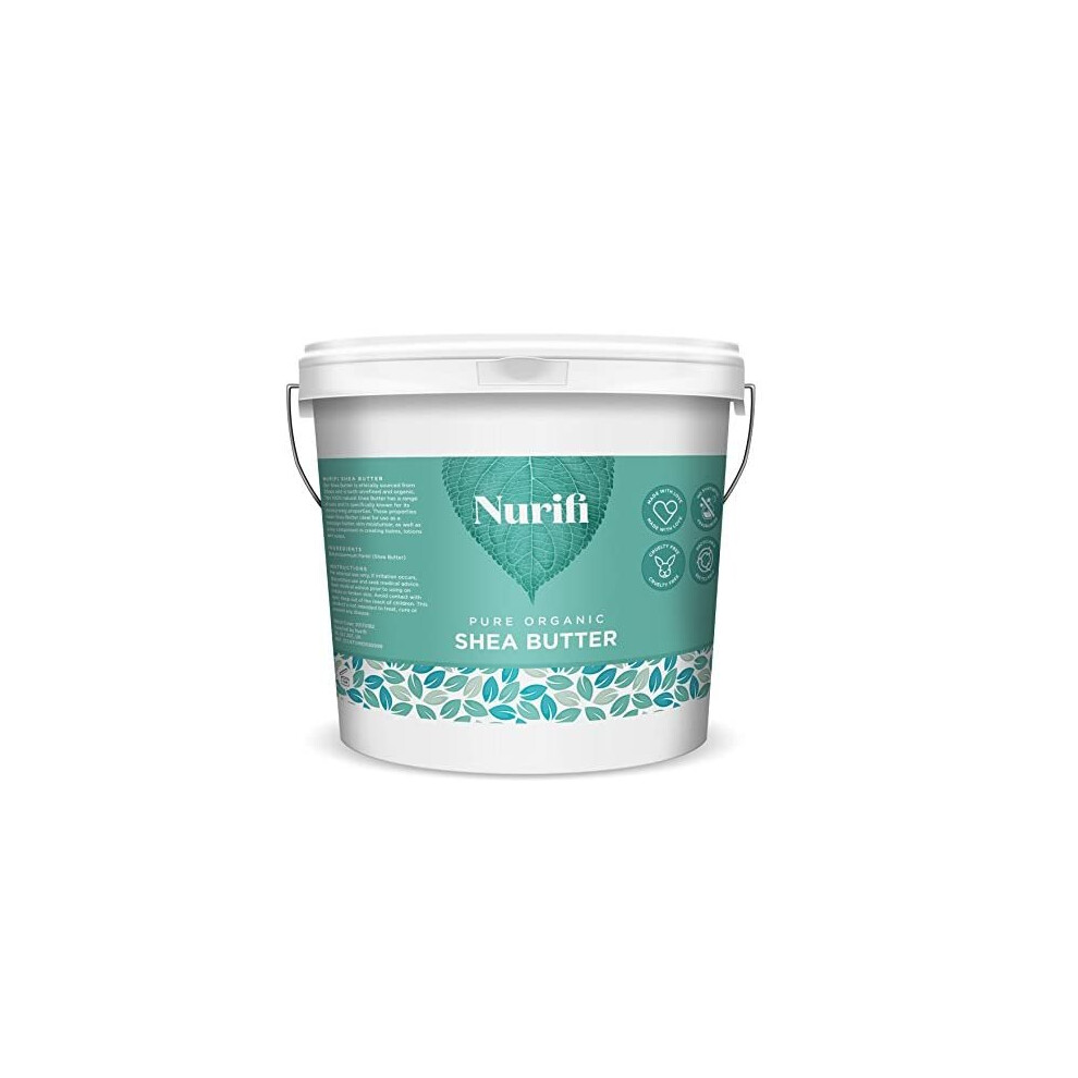 Nurifi 500G Organic Shea Butter Unrefined - 100% Pure, Raw & Natural - Soil Association Certified